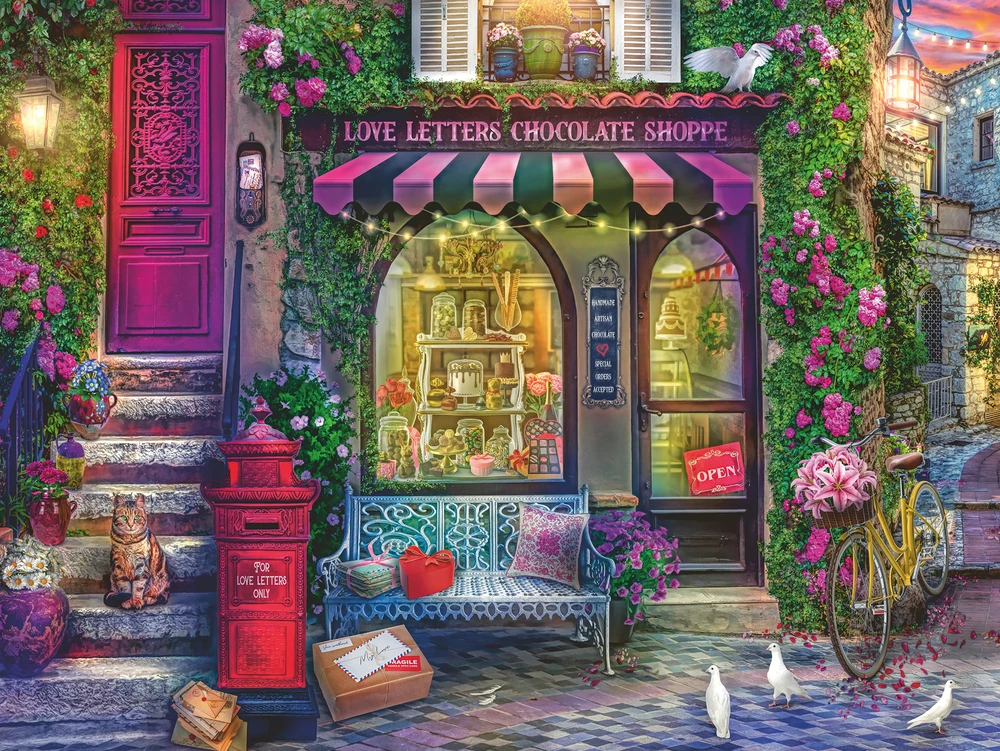 Ravensburger Dėlionė 1500 vnt. - Šokolado parduotuvė