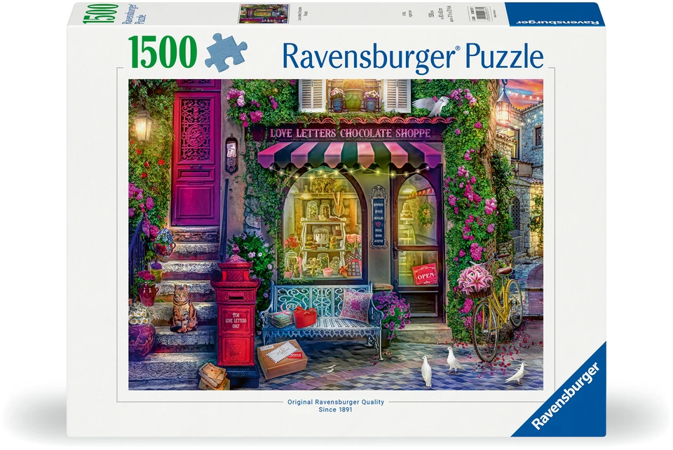 Ravensburger Dėlionė 1500 vnt. - Šokolado parduotuvė