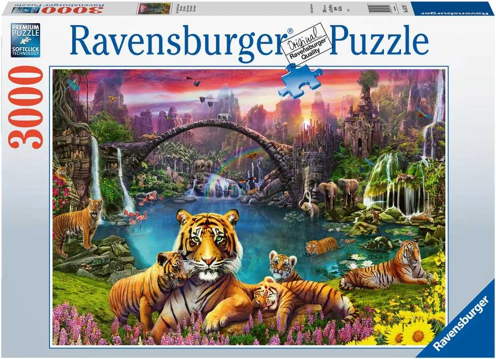 Ravensburger Dėlionė 3000 vnt. - Tigrai lagūnoje