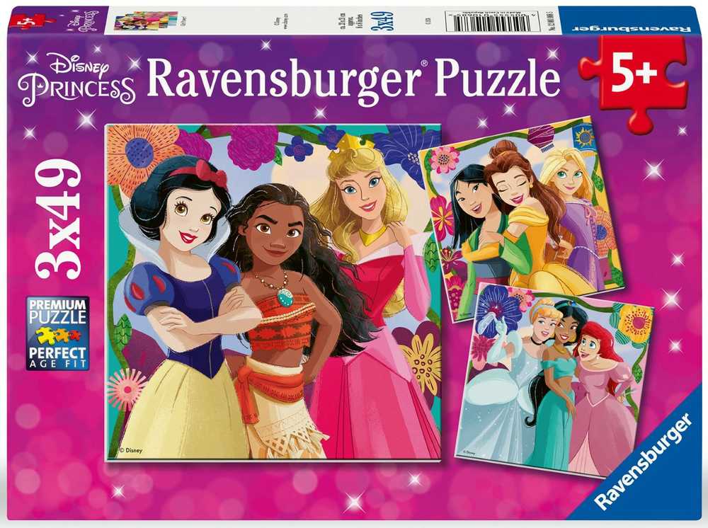 Ravensburger Dėlionė 3x49 vnt. - Disney princesės aprašymas - Prekės nuotrauka