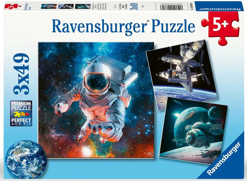 Ravensburger Dėlionė 3x49 vnt. - Kosmosas aprašymas - Prekės nuotrauka