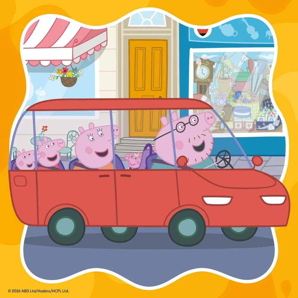 Ravensburger Dėlionė 3x49 vnt. - Peppa Pig su šeima