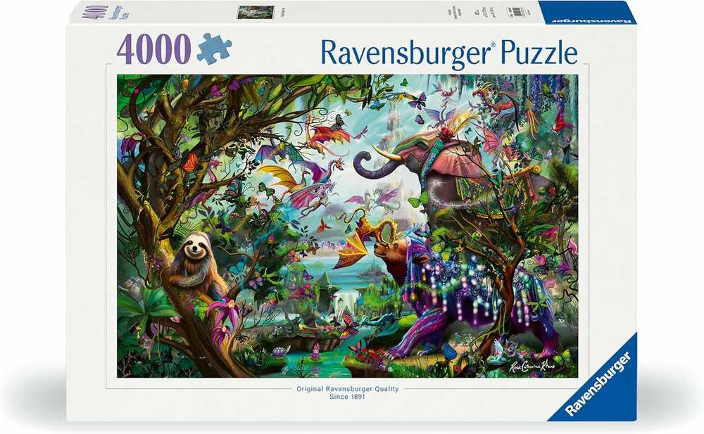 Ravensburger Dėlionė 4000 vnt. - Drakonai tropikuose aprašymas - Prekės nuotrauka