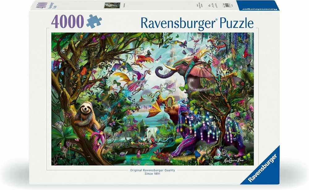 Ravensburger Dėlionė 4000 vnt. - Drakonai tropikuose aprašymas - Prekės nuotrauka