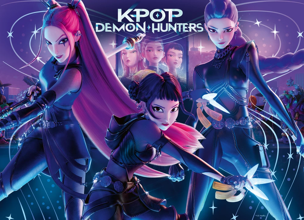 Ravensburger Dėlionė 4x100 Kpop Demon Hunters vaikams