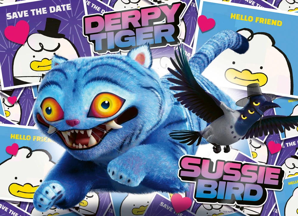 Ravensburger Dėlionė 4x100 Kpop Demon Hunters vaikams