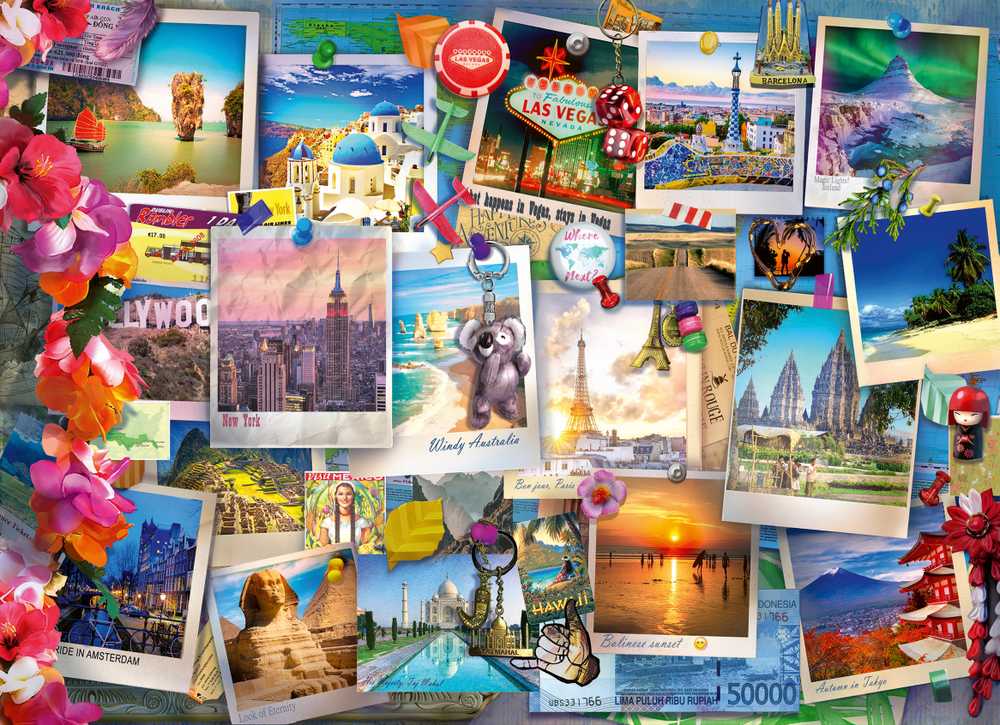 Ravensburger Dėlionė 500 vnt. - Atvirukai aprašymas - Prekės nuotrauka