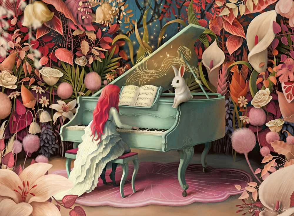Ravensburger Dėlionė 500 vnt. - Triušis ant pianino