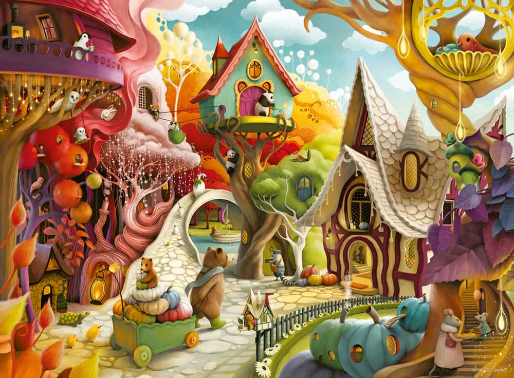 Ravensburger Dėlionė 500 vnt. - Namai, namučiai aprašymas - Prekės nuotrauka