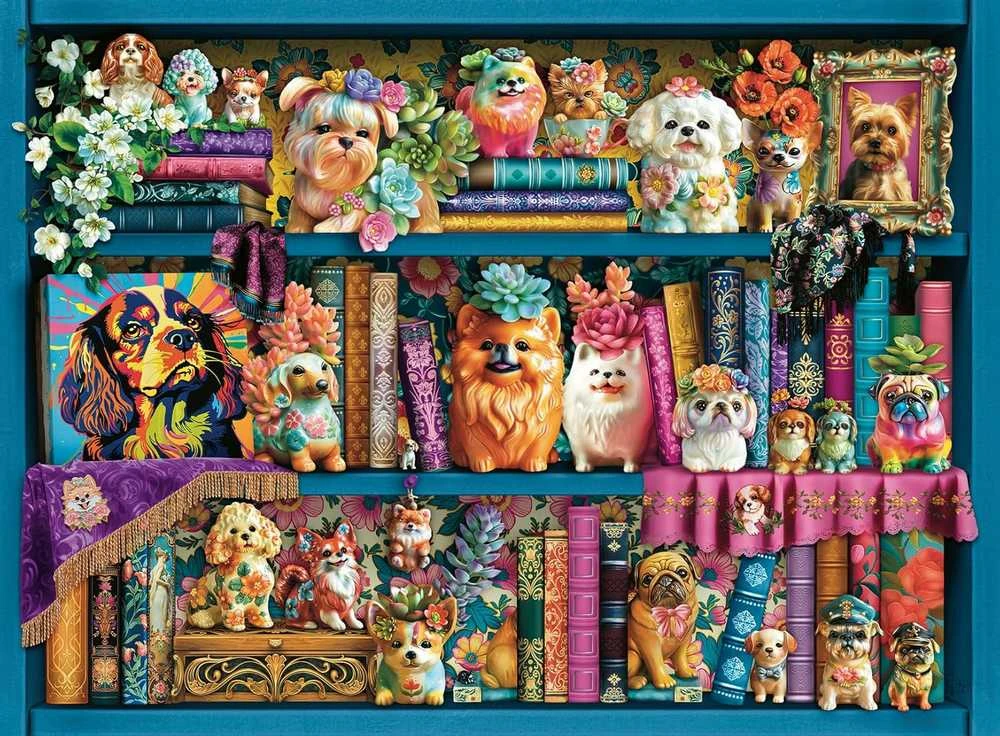Ravensburger Dėlionė 500 vnt. - Porcelianiniai šuniukai aprašymas - Prekės nuotrauka