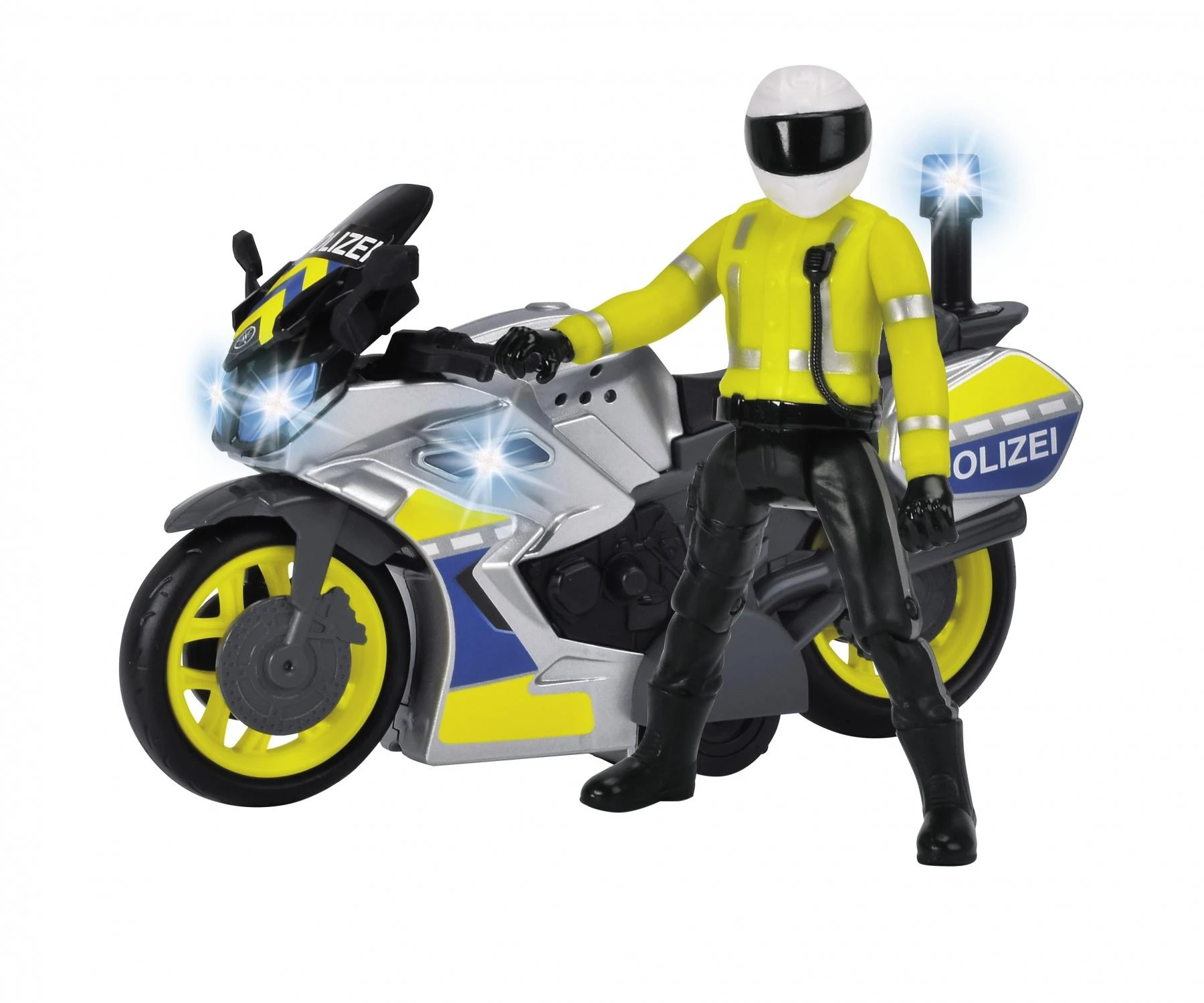 Dickie padažo policijos motociklas 17 cm