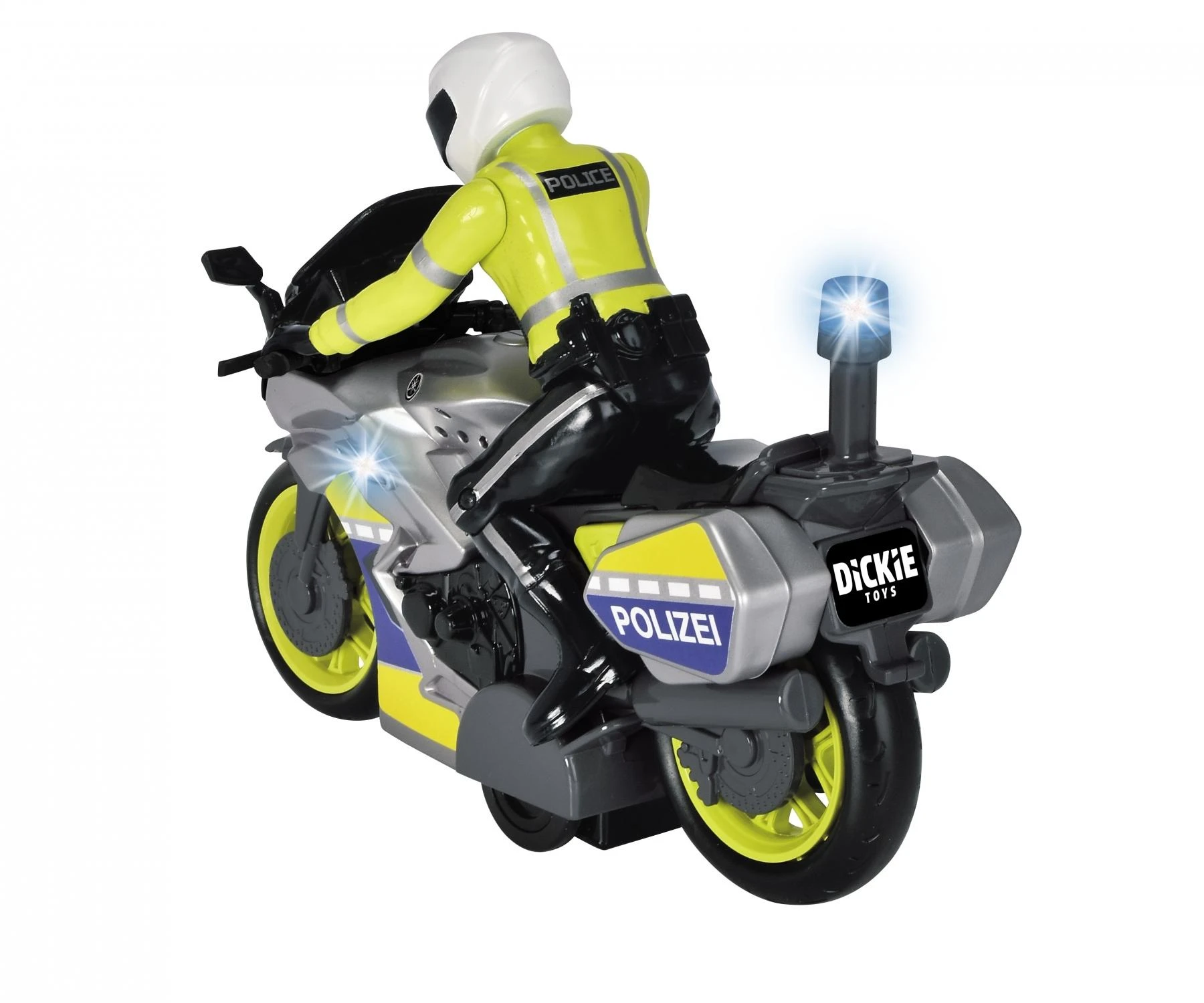 Dickie padažo policijos motociklas 17 cm