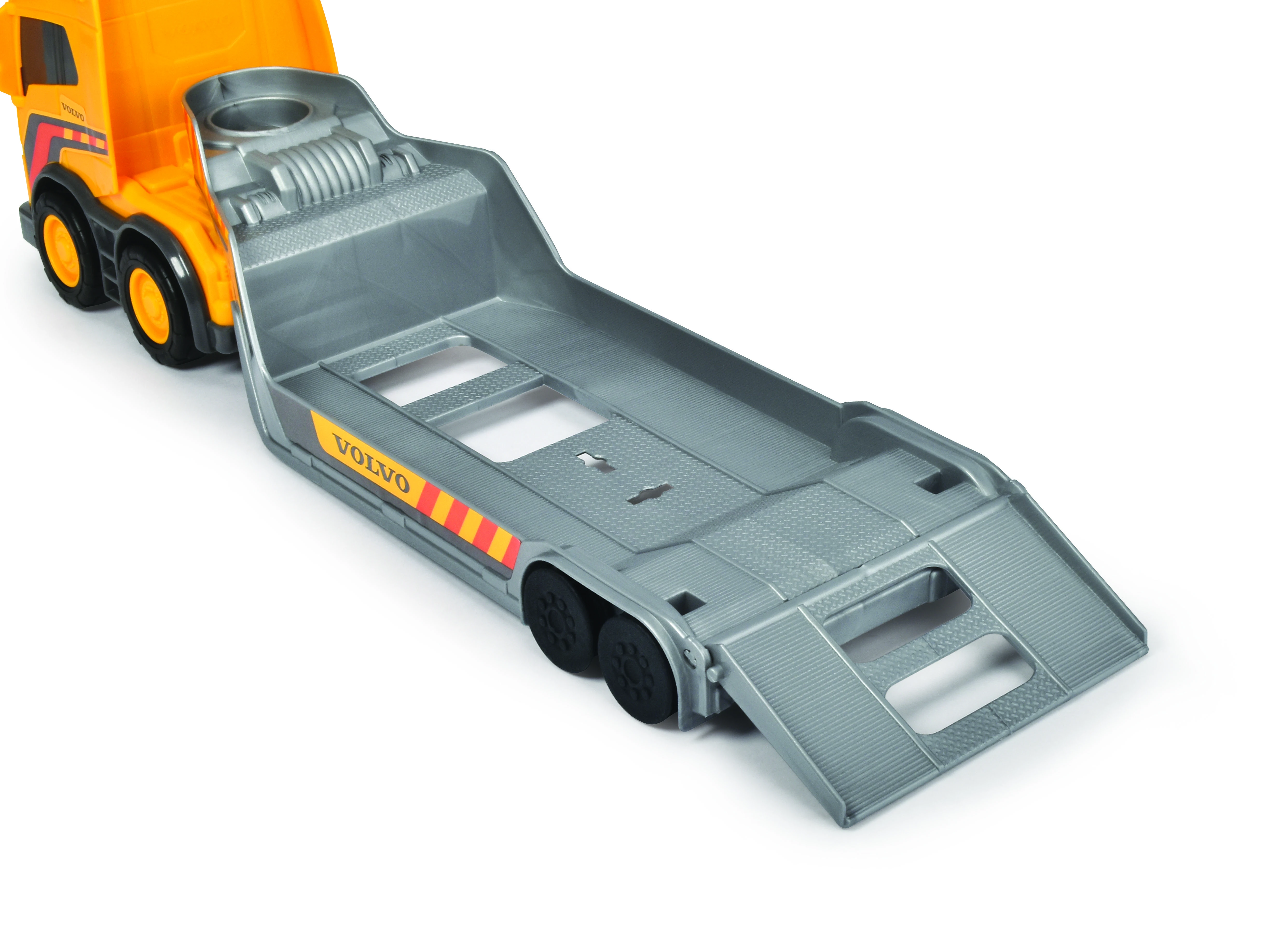 „Dickie“ automobilių vilkimo sunkvežimis su „Construction Volvo“ sunkvežimio komanda 32cm buldozeriu