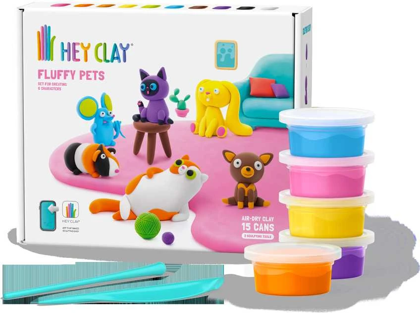 TM Toys Hey Clay - Pirkinių krepšelis + priedai