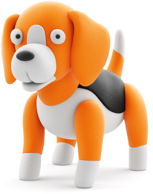 TM Toys Hey Clay - Rinkinys šunų draugai, 15 vnt. pakuotė