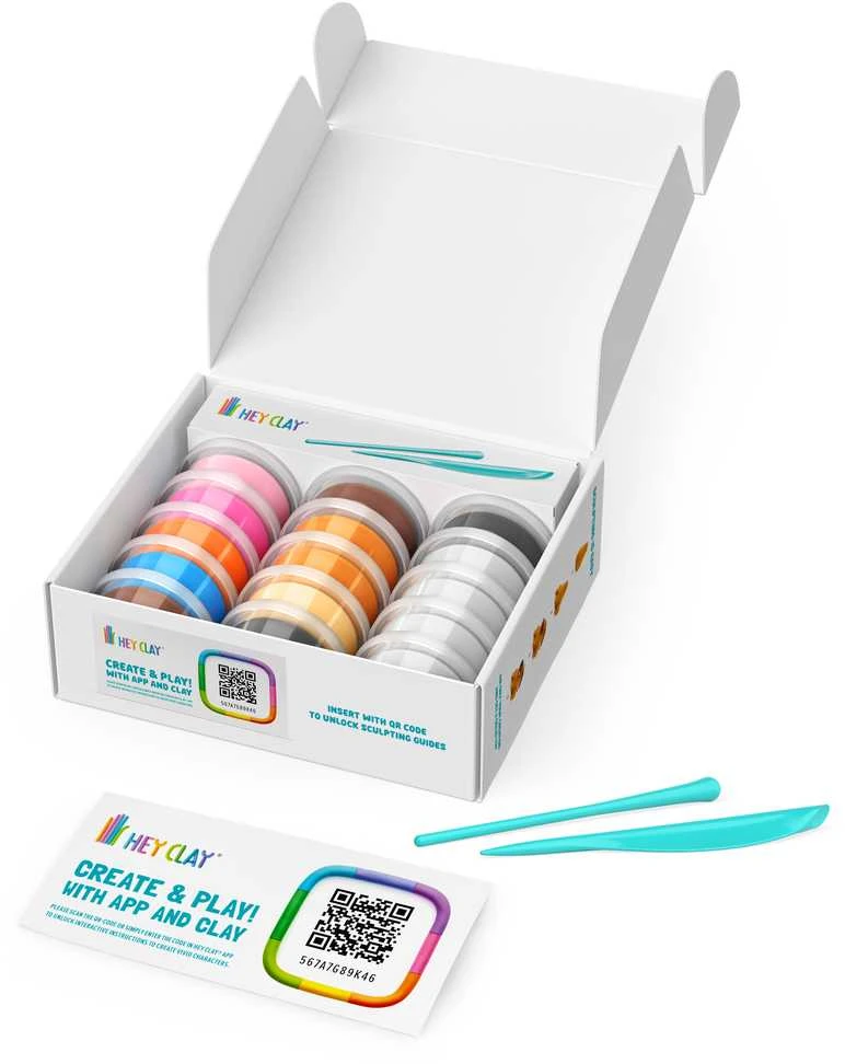 TM Toys Hey Clay - Rinkinys šunų draugai, 15 vnt. pakuotė