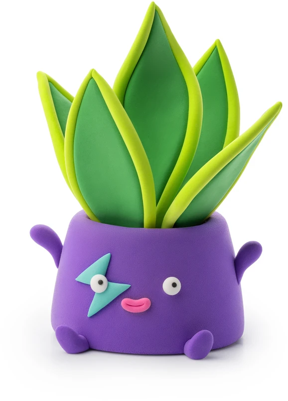 HEY CLAY modelino figūrėlės, 15 vnt.: Plant Folks
