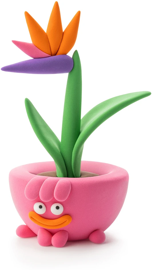 HEY CLAY modelino figūrėlės, 15 vnt.: Plant Folks