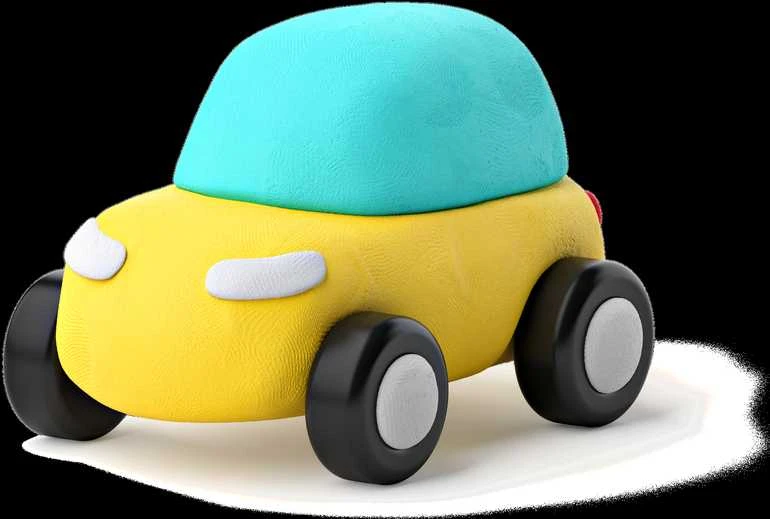 Dėlionė HEY CLAY Modeliuojantys molio ekologiški automobiliai su ratais