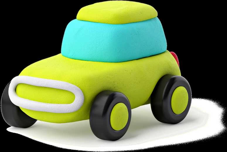 Dėlionė HEY CLAY Modeliuojantys molio ekologiški automobiliai su ratais