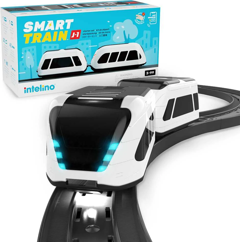 Intelino Smart Train – išmanusis įkraunamas elektrinis traukinys su bėgiais