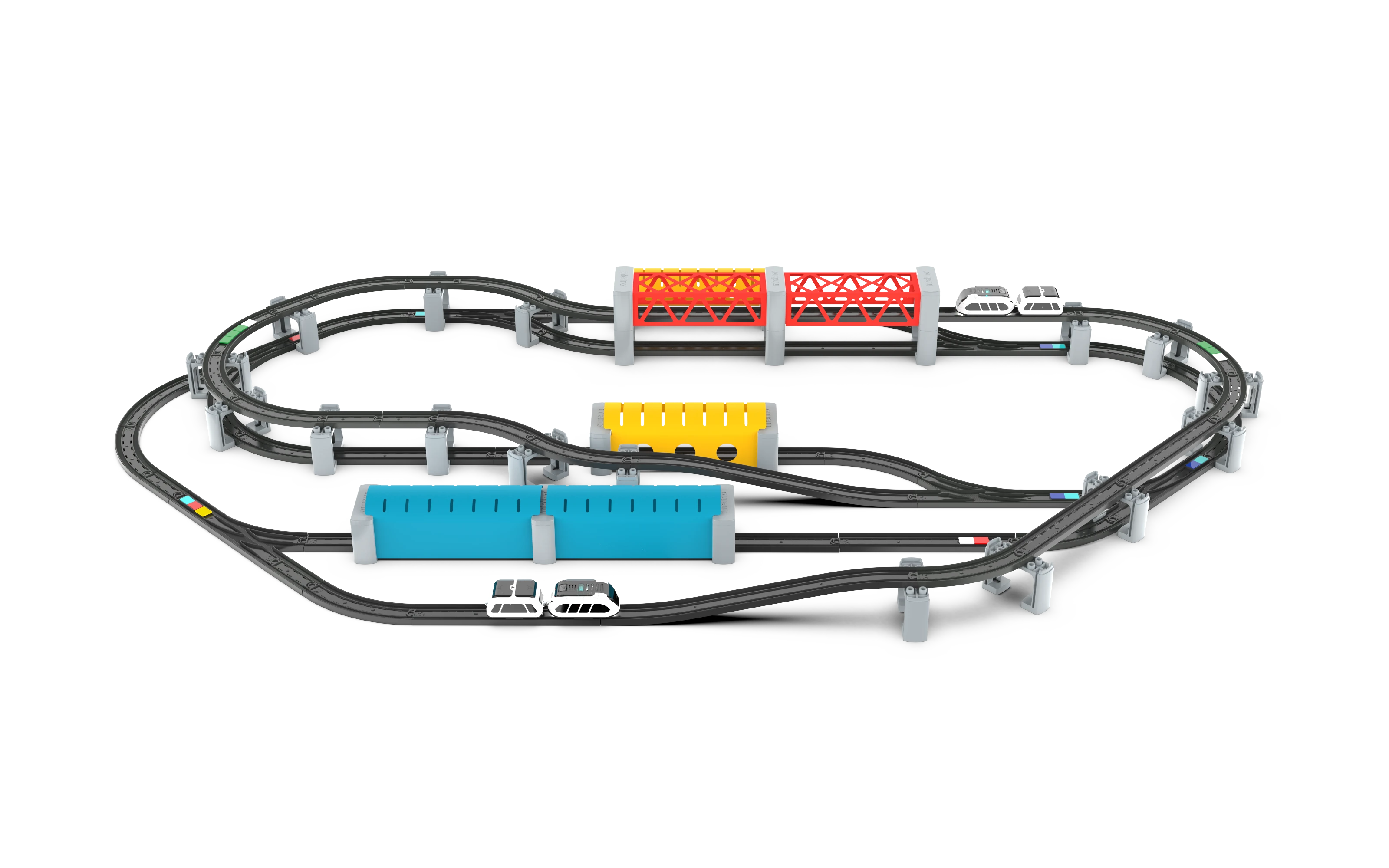 Intelino Smart Train – išmanusis įkraunamas elektrinis traukinys su bėgiais