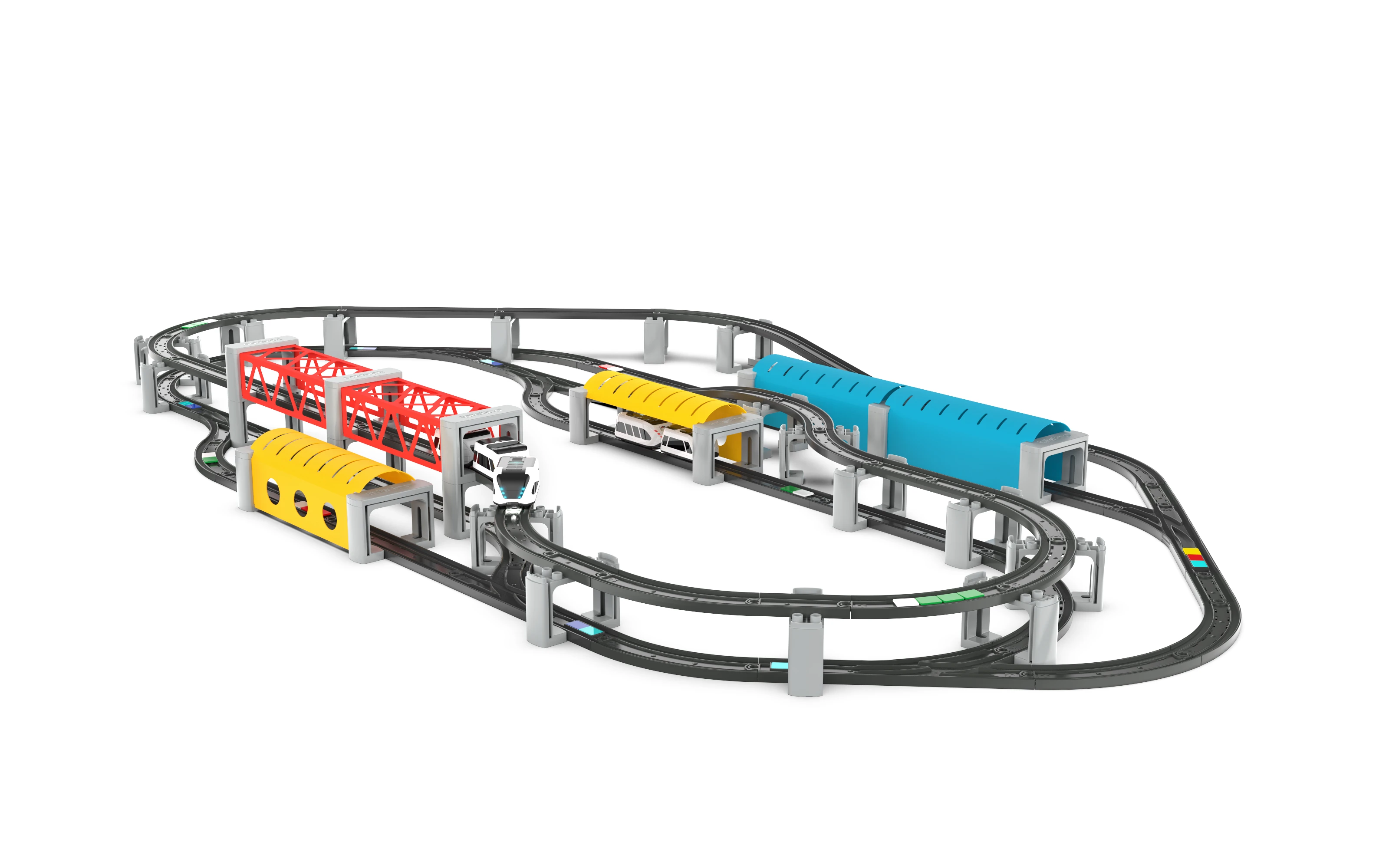 Intelino Smart Train – išmanusis įkraunamas elektrinis traukinys su bėgiais