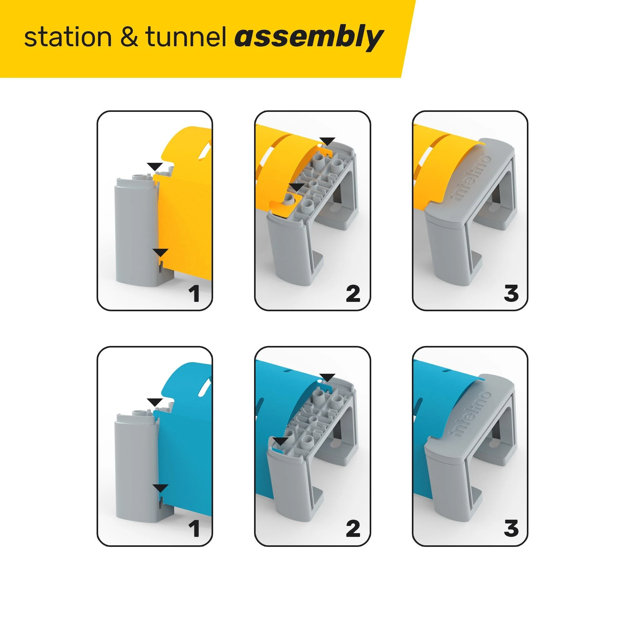 „Intelino“ – stoties ir tunelio rinkinys (INT-CTY-01)