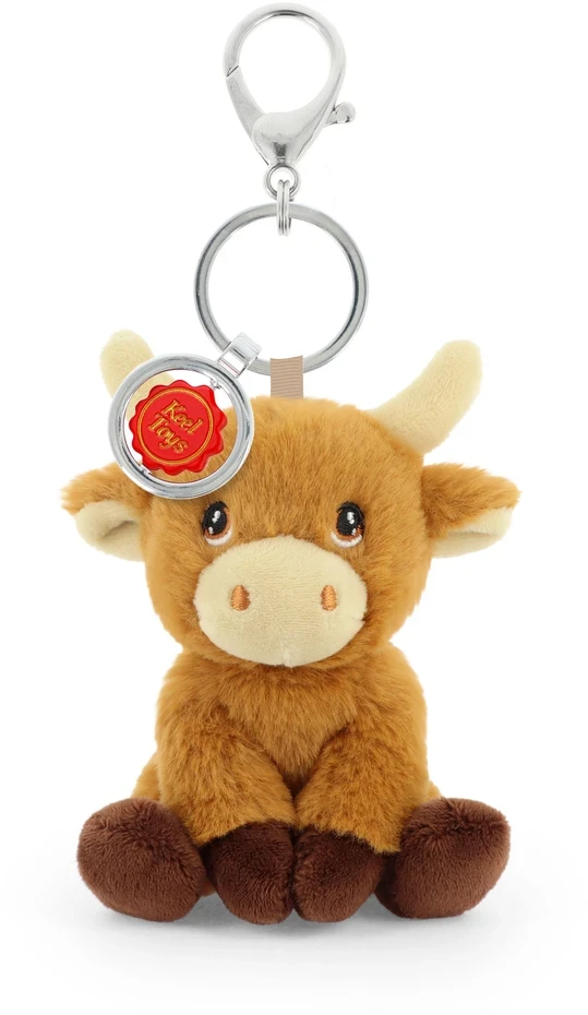 Keel Toys Pliušinis raktų pakabutis - ūkio gyvūnai, 12 cm