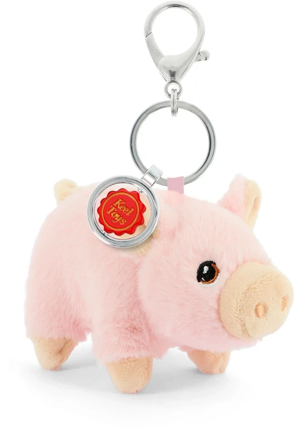Keel Toys Pliušinis raktų pakabutis - ūkio gyvūnai, 12 cm