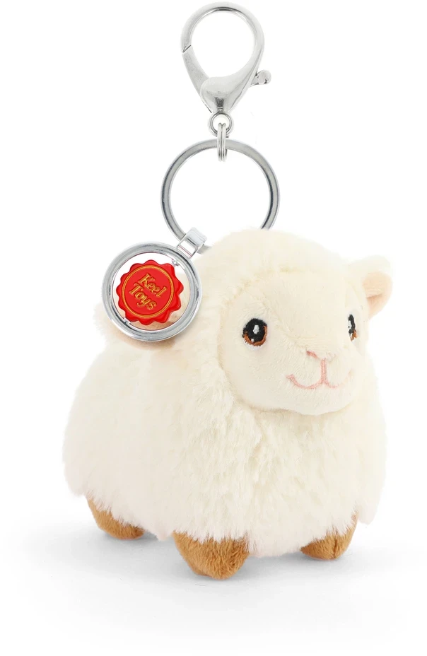 Keel Toys Pliušinis raktų pakabutis - ūkio gyvūnai, 12 cm