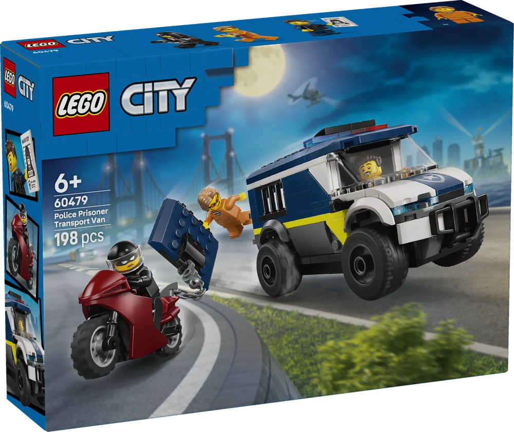 „LEGO® City“ policijos kalinių gabenimo furgonas, konstravimo žaislas, 60479