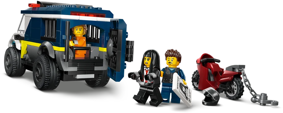 „LEGO® City“ policijos kalinių gabenimo furgonas, konstravimo žaislas, 60479