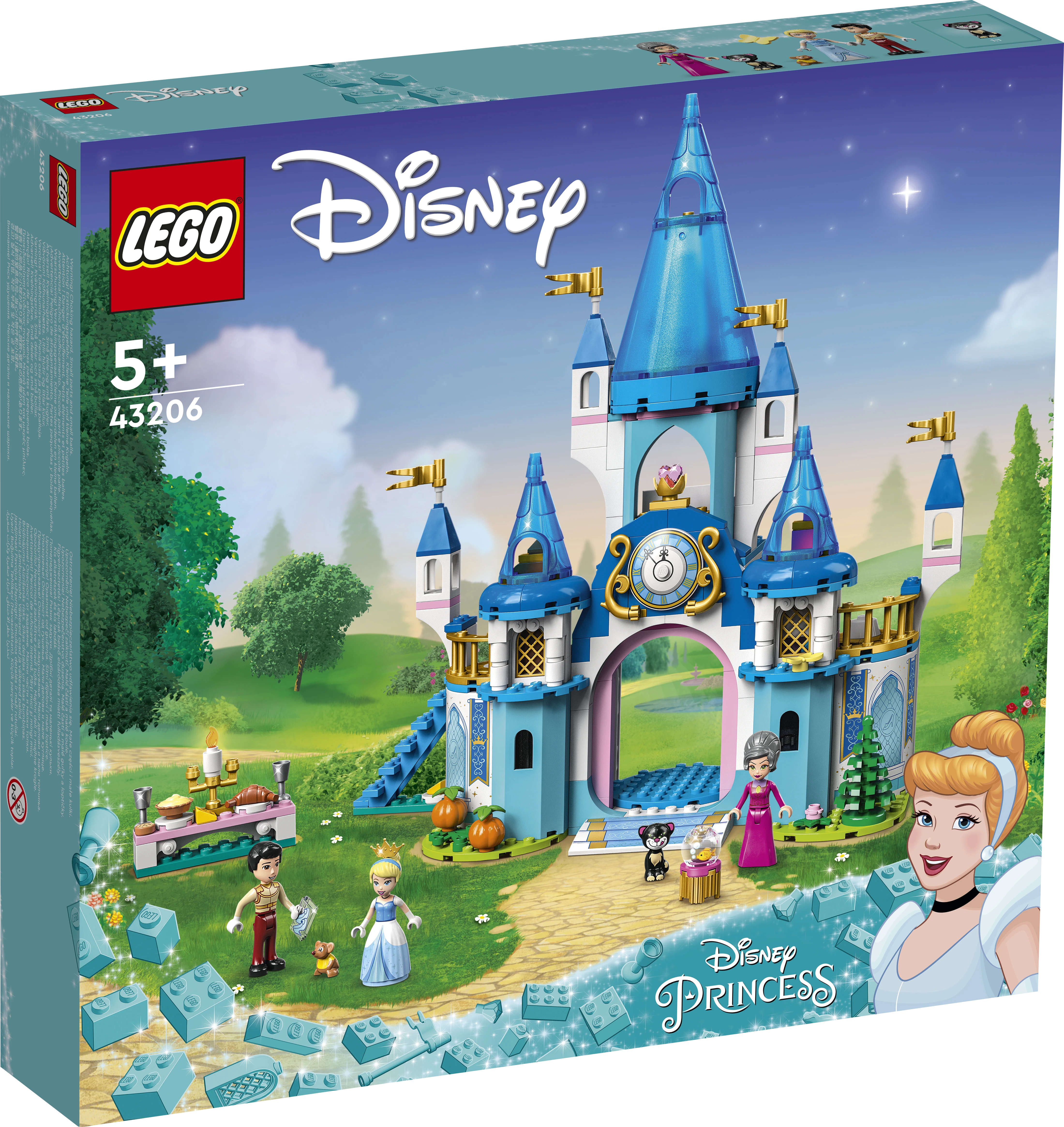 LEGO® ǀ Disney Pelenės ir Žavingojo princo pilis 43206 konstravimo rinkinys (365 dalys) 43206