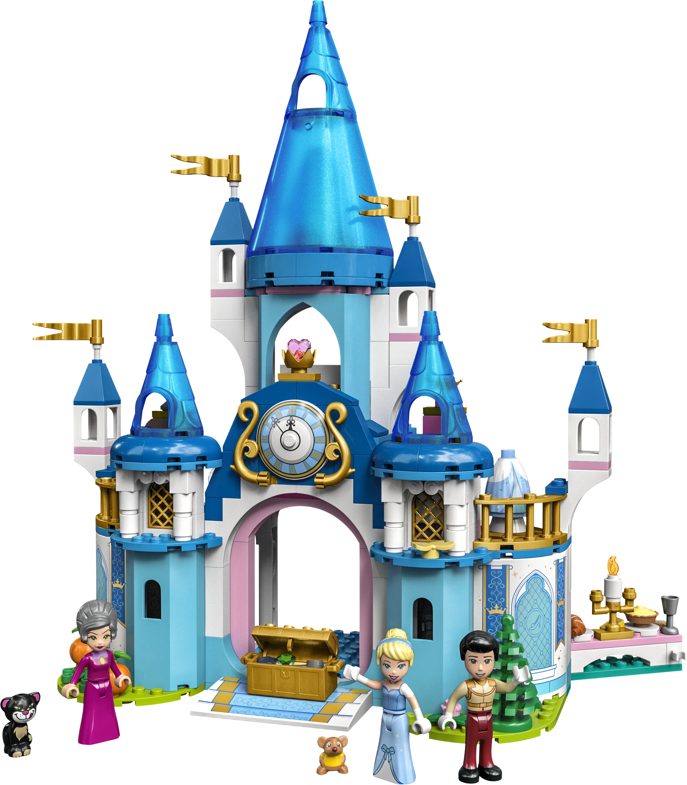 LEGO® ǀ Disney Pelenės ir Žavingojo princo pilis 43206 konstravimo rinkinys (365 dalys) 43206