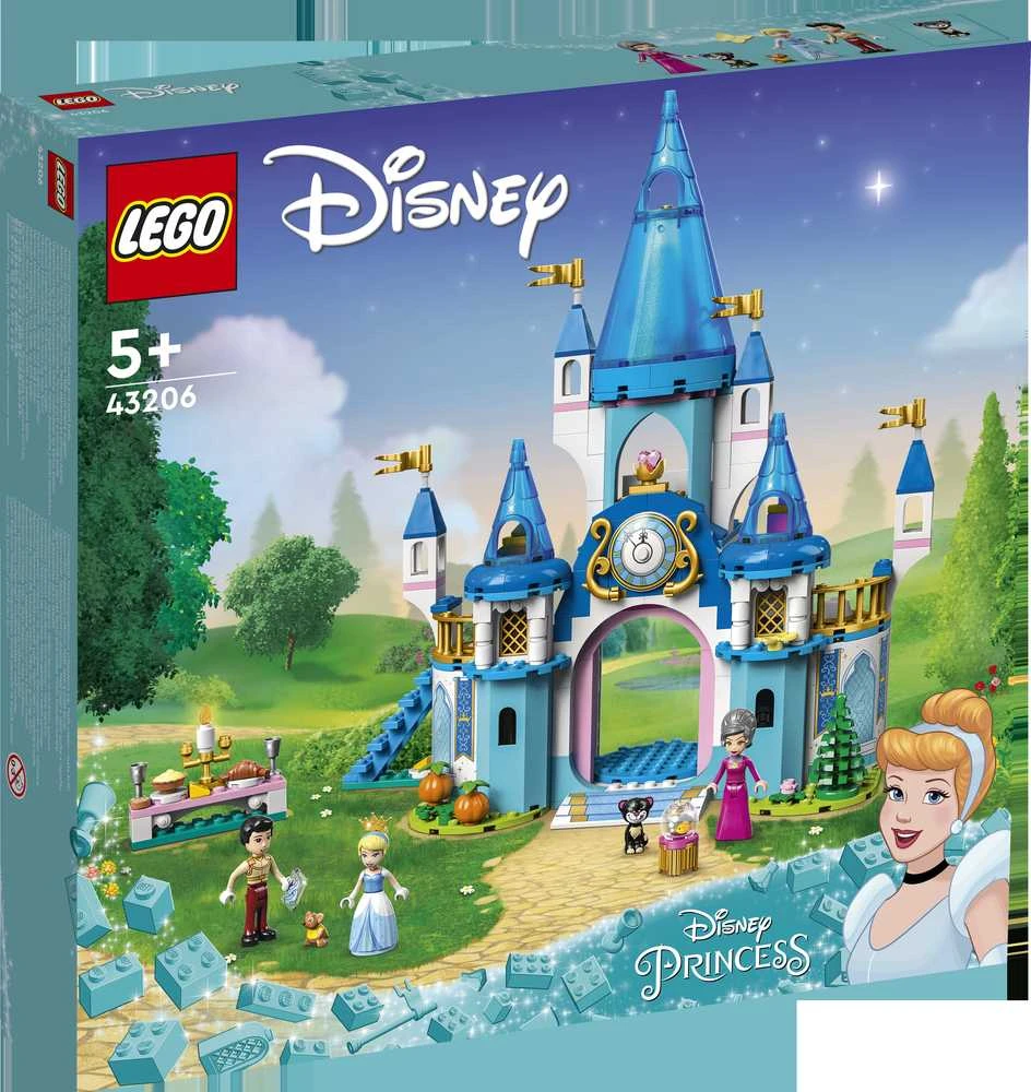 LEGO® ǀ Disney Pelenės ir Žavingojo princo pilis 43206 konstravimo rinkinys (365 dalys) 43206