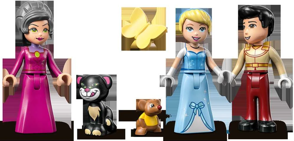LEGO® ǀ Disney Pelenės ir Žavingojo princo pilis 43206 konstravimo rinkinys (365 dalys) 43206