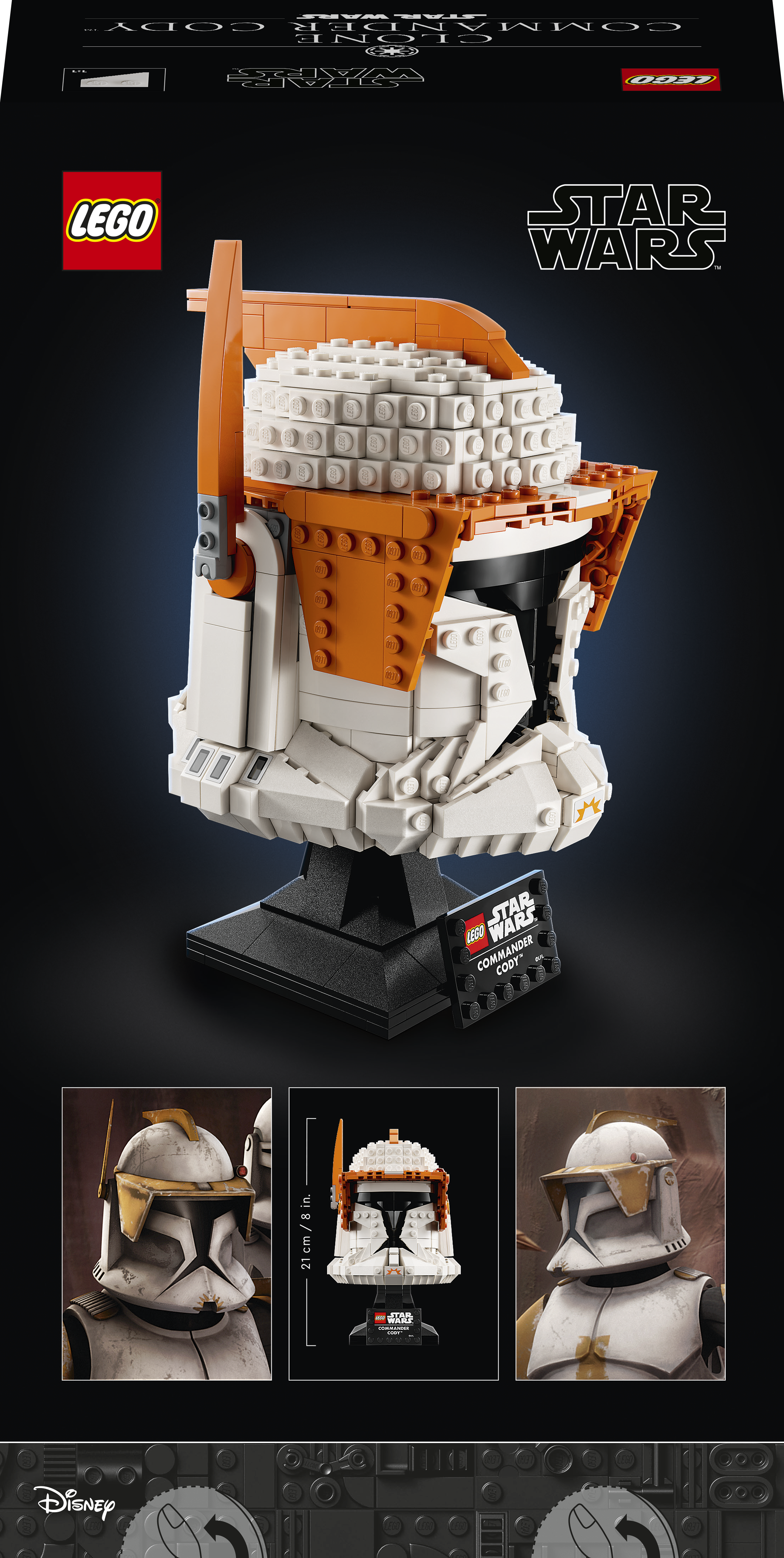 LEGO® Star Wars™ Klonų vado Kodžio™ šalmas 75350 konstravimo rinkinys (776 dalys) 75350