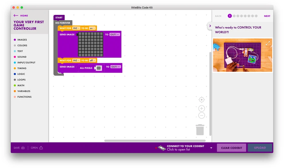 LittleBits kodo rinkinys