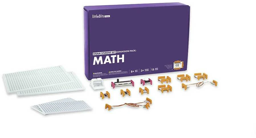 littleBits STEAM studentų rinkinio išplėtimo paketas: matematika
