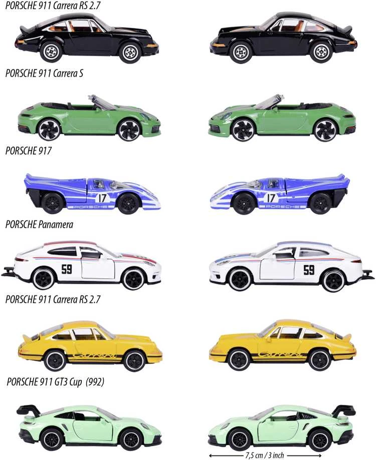 Žaislinių mašinėlių rinkinys Majorette Porsche Premium Cars