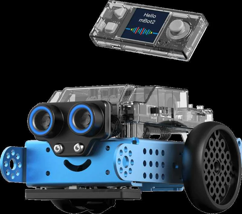 Konstruktorius edukacinis robotas mBot2 mėlynas Makeblock