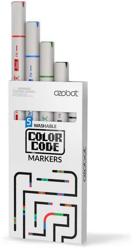 Ozobot spalvų kodo žymekliai