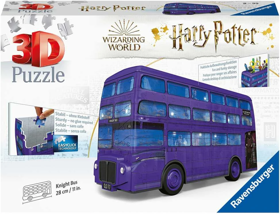 RAVENSBURGER 3D dėlionė Harry Potter Knight Bus, 216d., 11158
