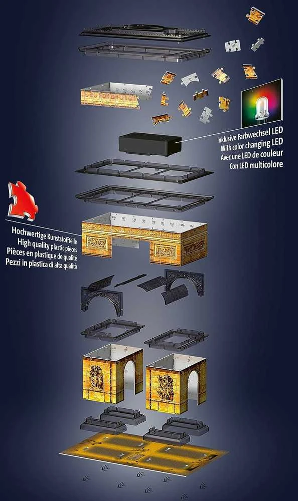 Ravensburger "3D" Dėlionė 216 vnt. - Triumfo arka naktį