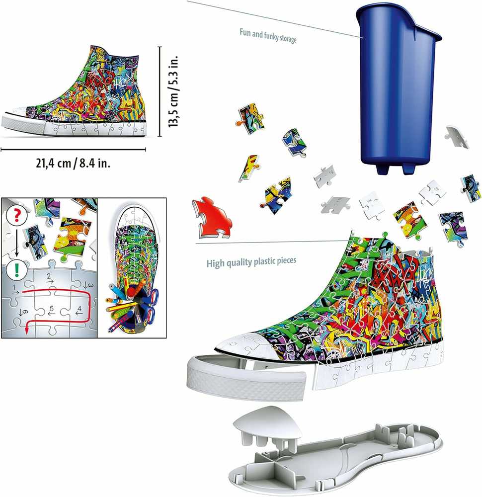 RAVENSBURGER dėlionė Sneaker Graffiti 180 vnt, 12535