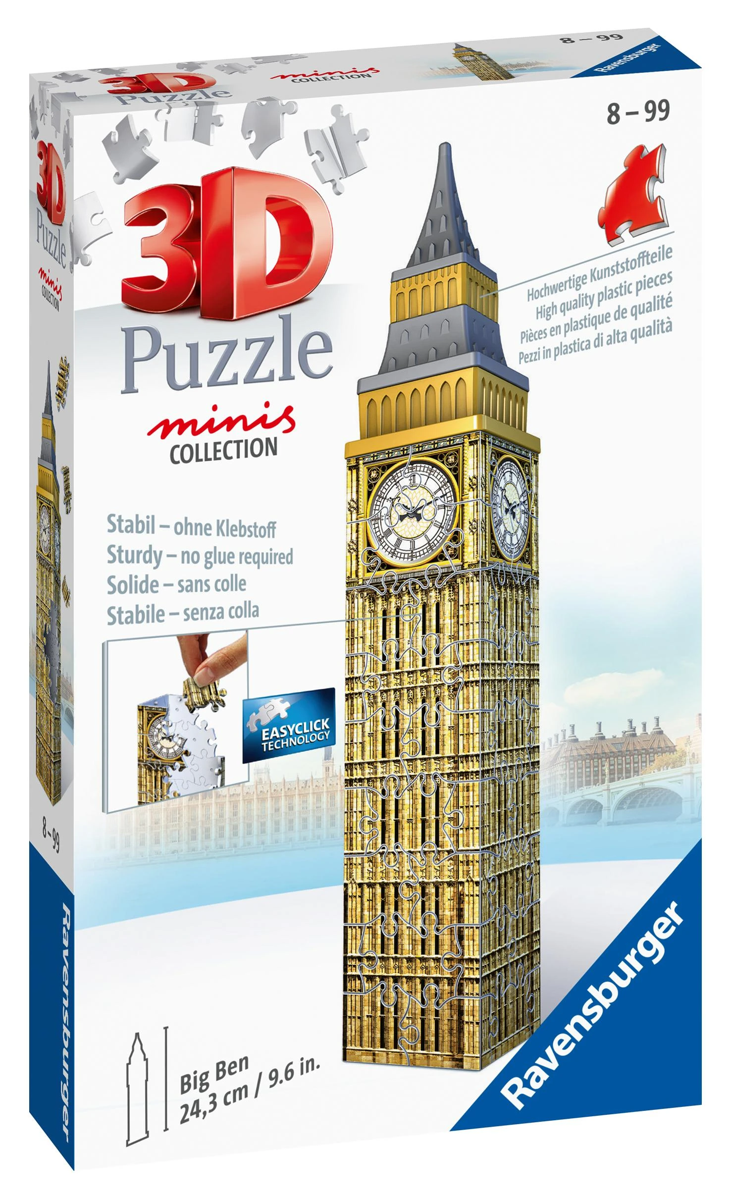 RAVENSBURGER 3D mini dėlionė Big Benas, 54d., 11246