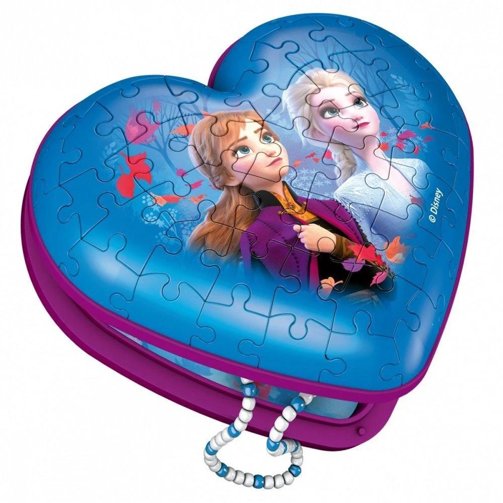Ravensburger 3D Dėlionė 60 vnt. - Širdelės formos dėžutė Frozen 2 aprašymas - Prekės nuotrauka