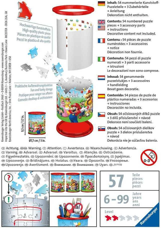 Ravensburger 3D Dėlionė 57 vnt. - Super Mario pieštukinė