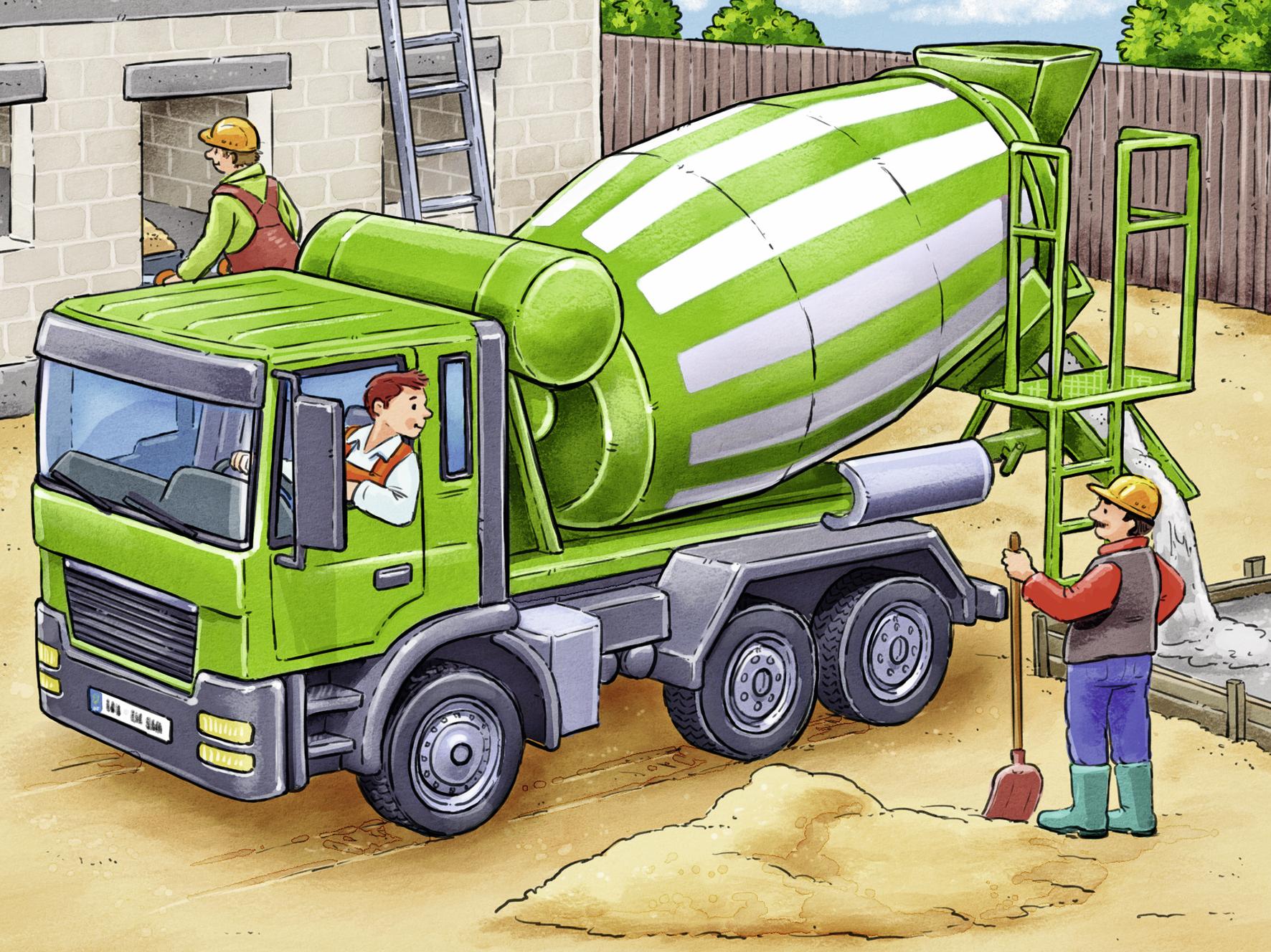 Ravensburger kubelių dėlionė „Mėgstamos transporto priemonės“, 12 kubelių